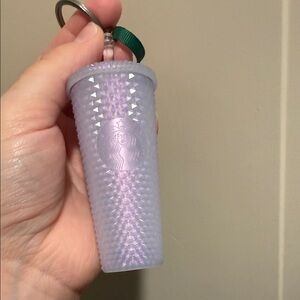 Starbucks Lavender Studded Keychain Tumbler
